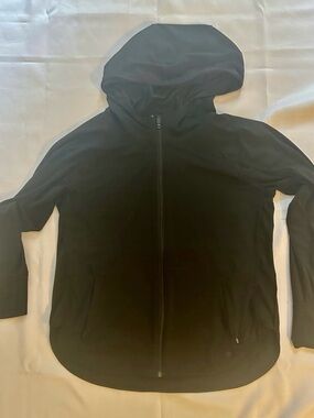 Athleta Lightweight Black Jacket with Hood